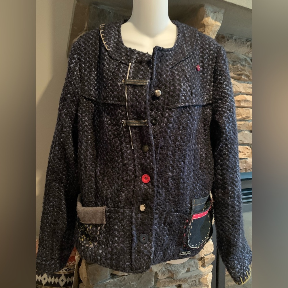 DESIGUAL ❤️Women’s Blazer- Sz 44- Funky Chic